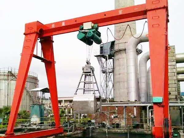 Grab bucket series crane