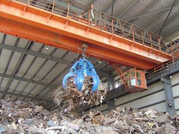 Grab bridge crane